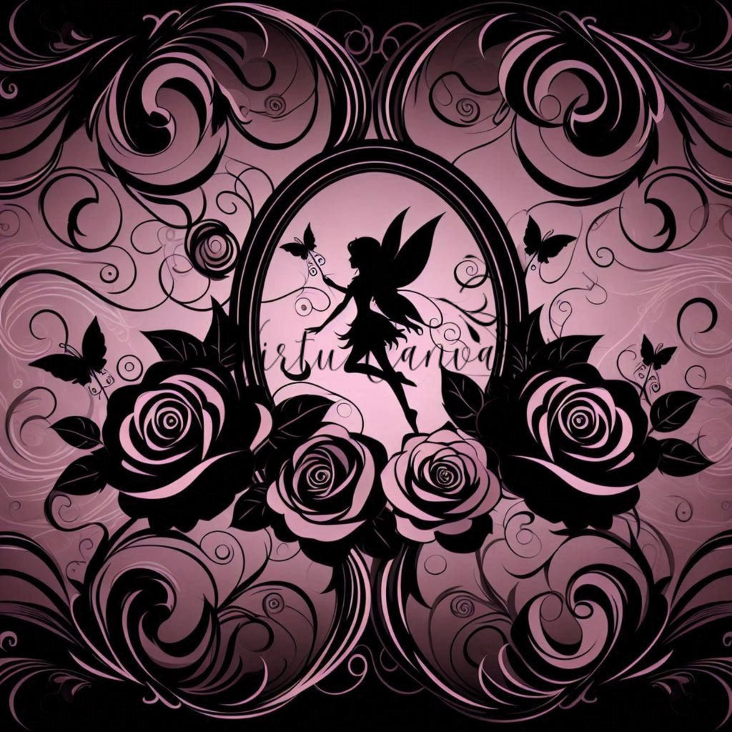Fairy Silhouette PNG Clipart | Mauve & Black | 14 Digital Images