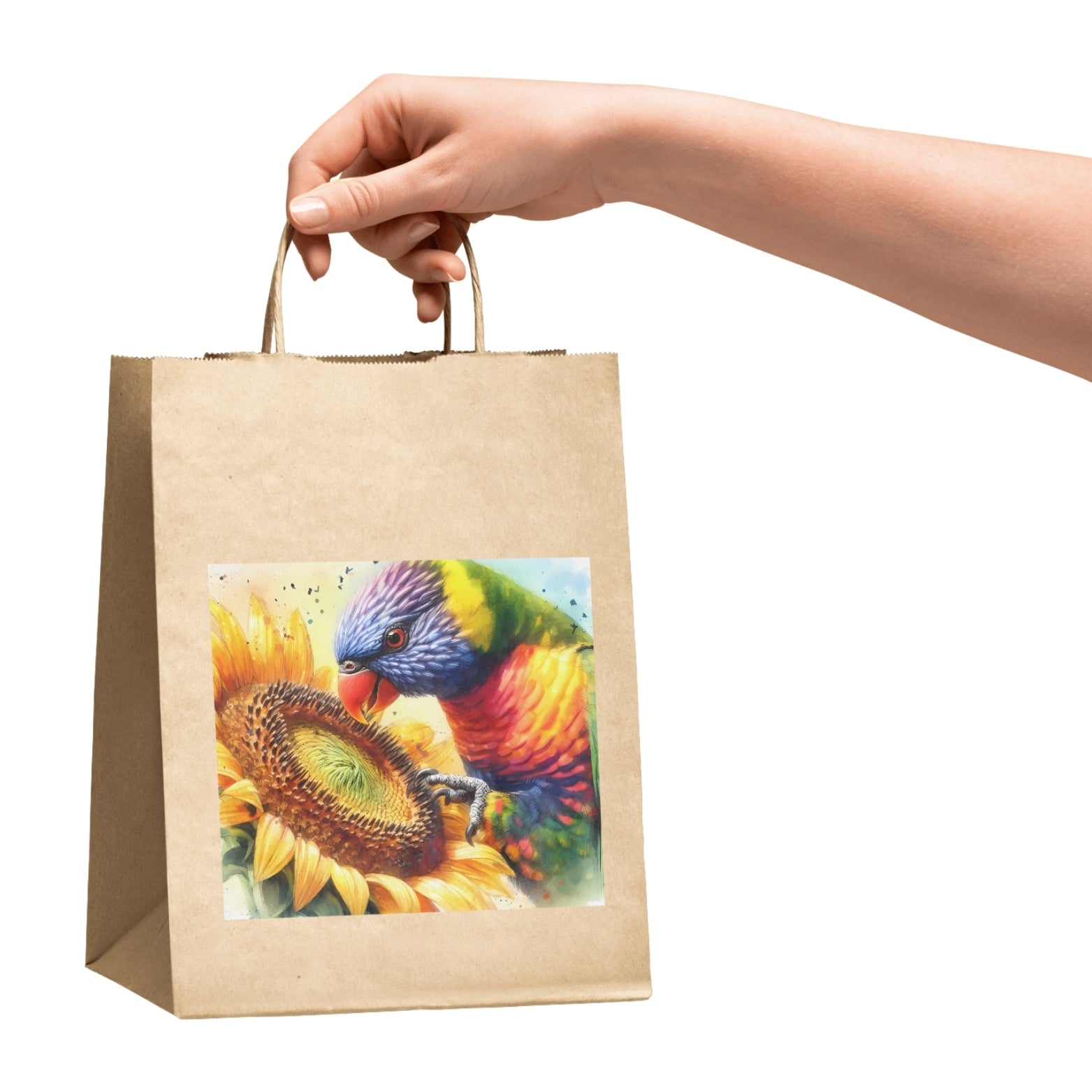 Parrot & Sunflower Watercolour Clipart Bundle – 12 PNG Instant Download