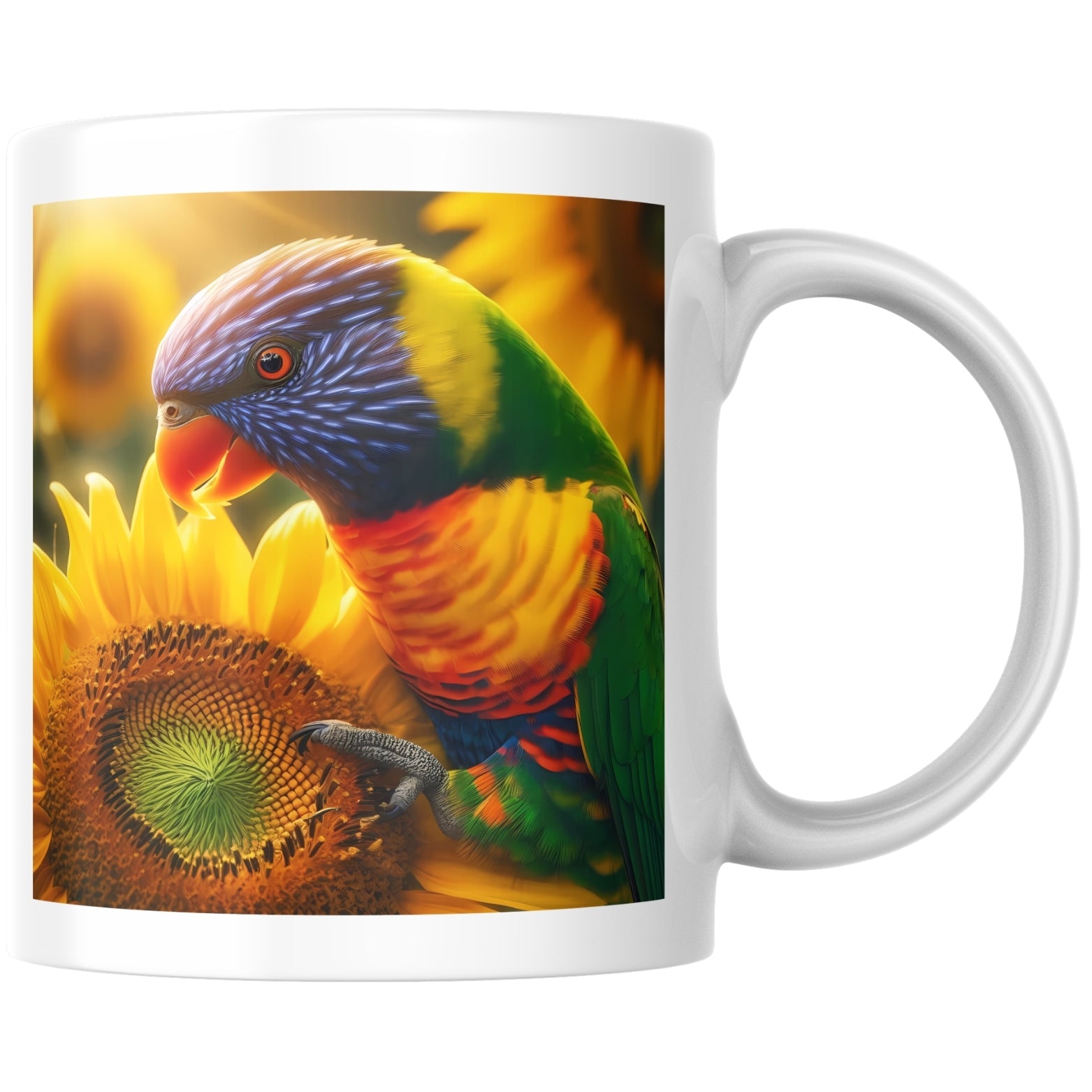 Parrot & Sunflower Watercolour Clipart Bundle – 12 PNG Instant Download