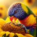 Parrot & Sunflower Watercolour Clipart Bundle – 12 PNG Instant Download