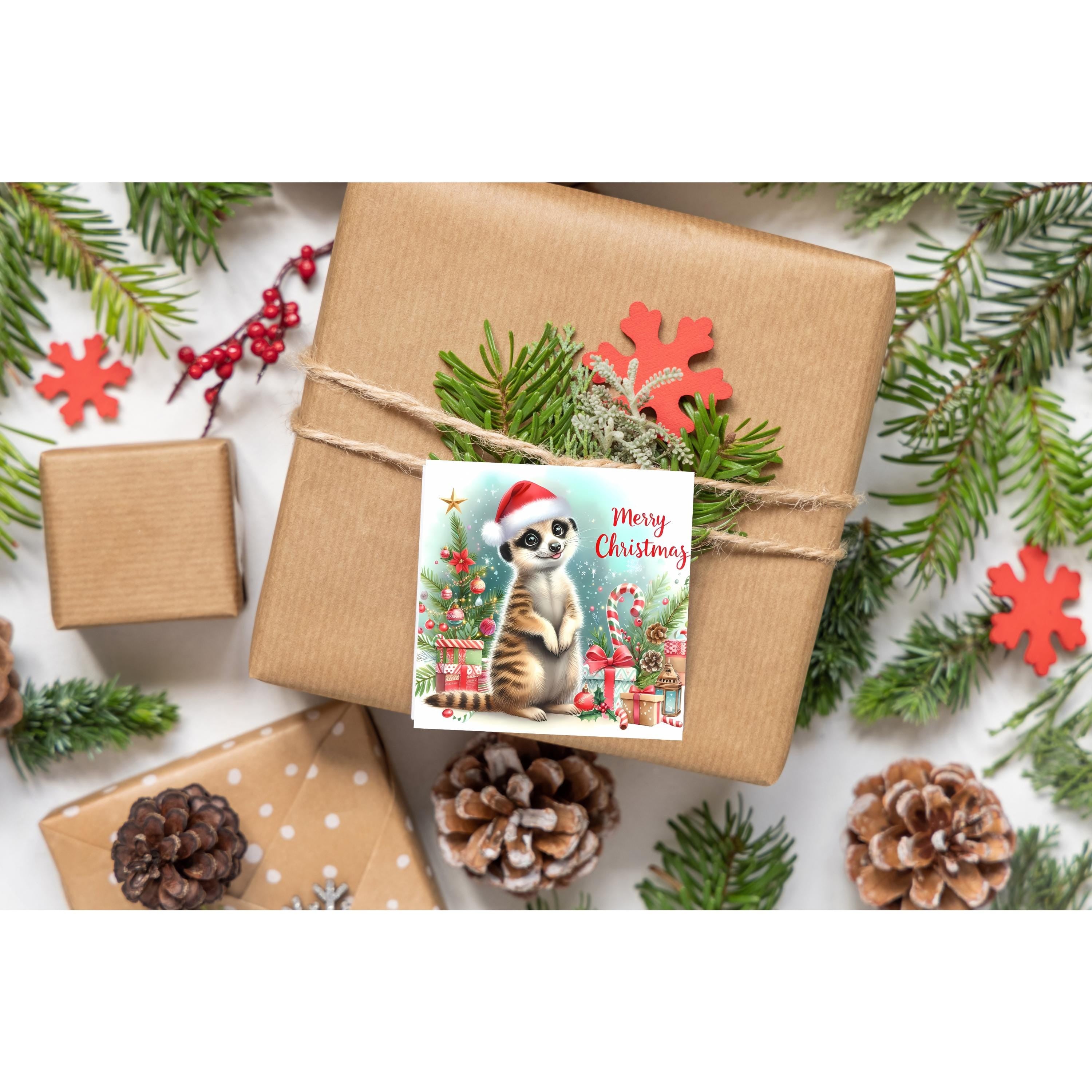 African Christmas Animal Clipart Bundle – Watercolour Safari Xmas | 14 PNG Instant Download