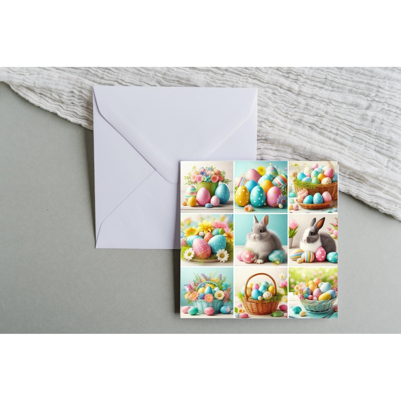 Easter Watercolour Clipart Bundle – Bunny & Eggs | 7 PNG Instant Download
