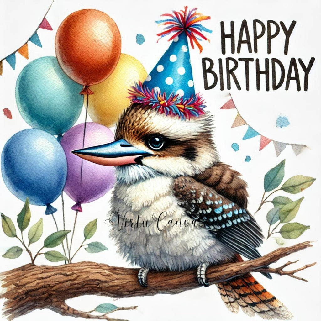 Australian Animal Birthday Clipart – Watercolour PNG Bundle | 15 PNG Instant Download