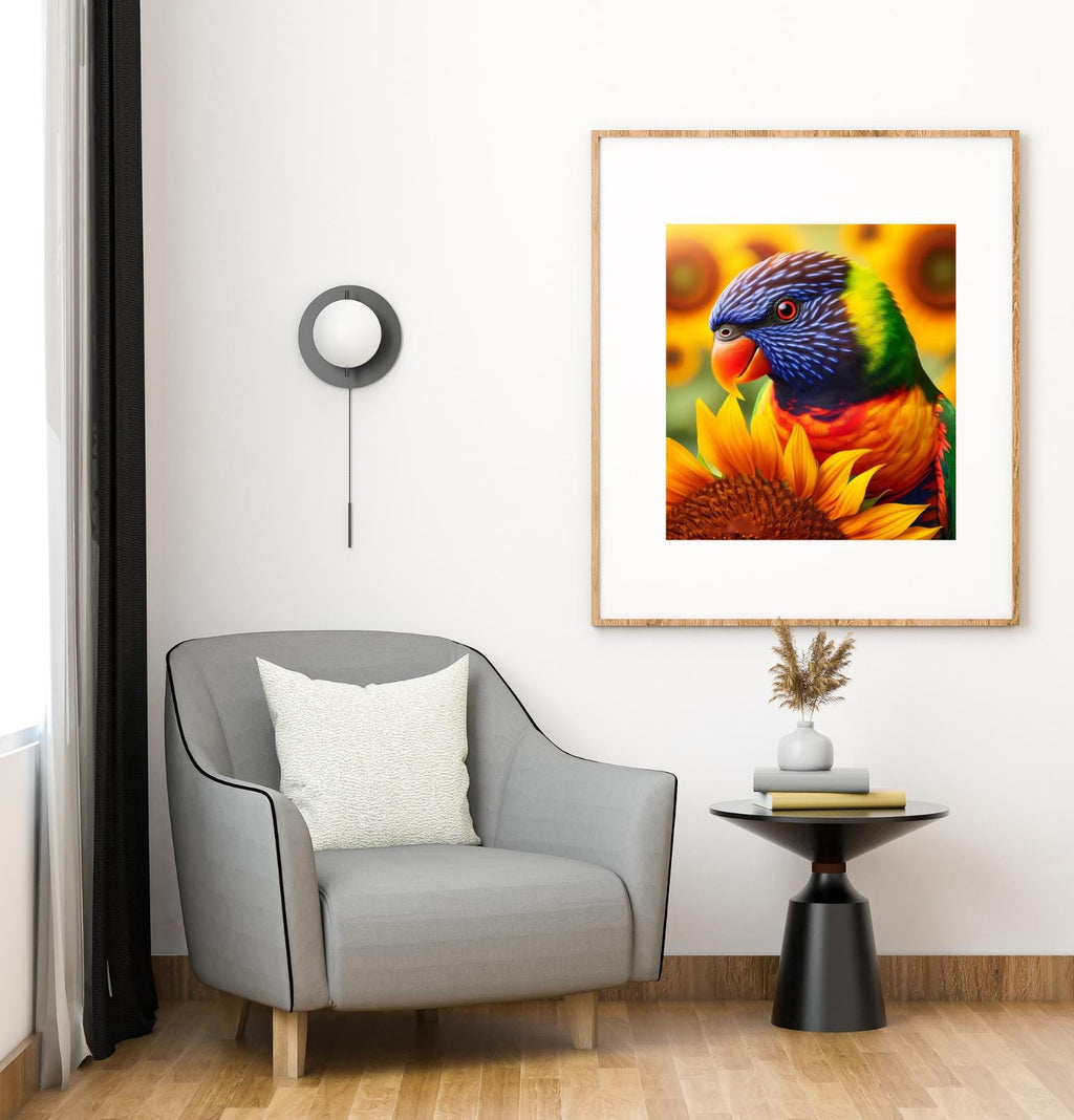 Parrot & Sunflower Watercolour Clipart Bundle – 12 PNG Instant Download