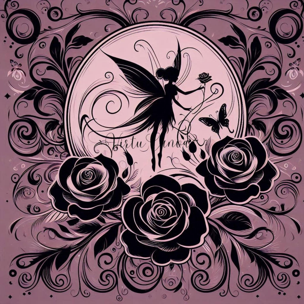 Fairy Silhouette PNG Clipart | Mauve & Black | 14 Digital Images