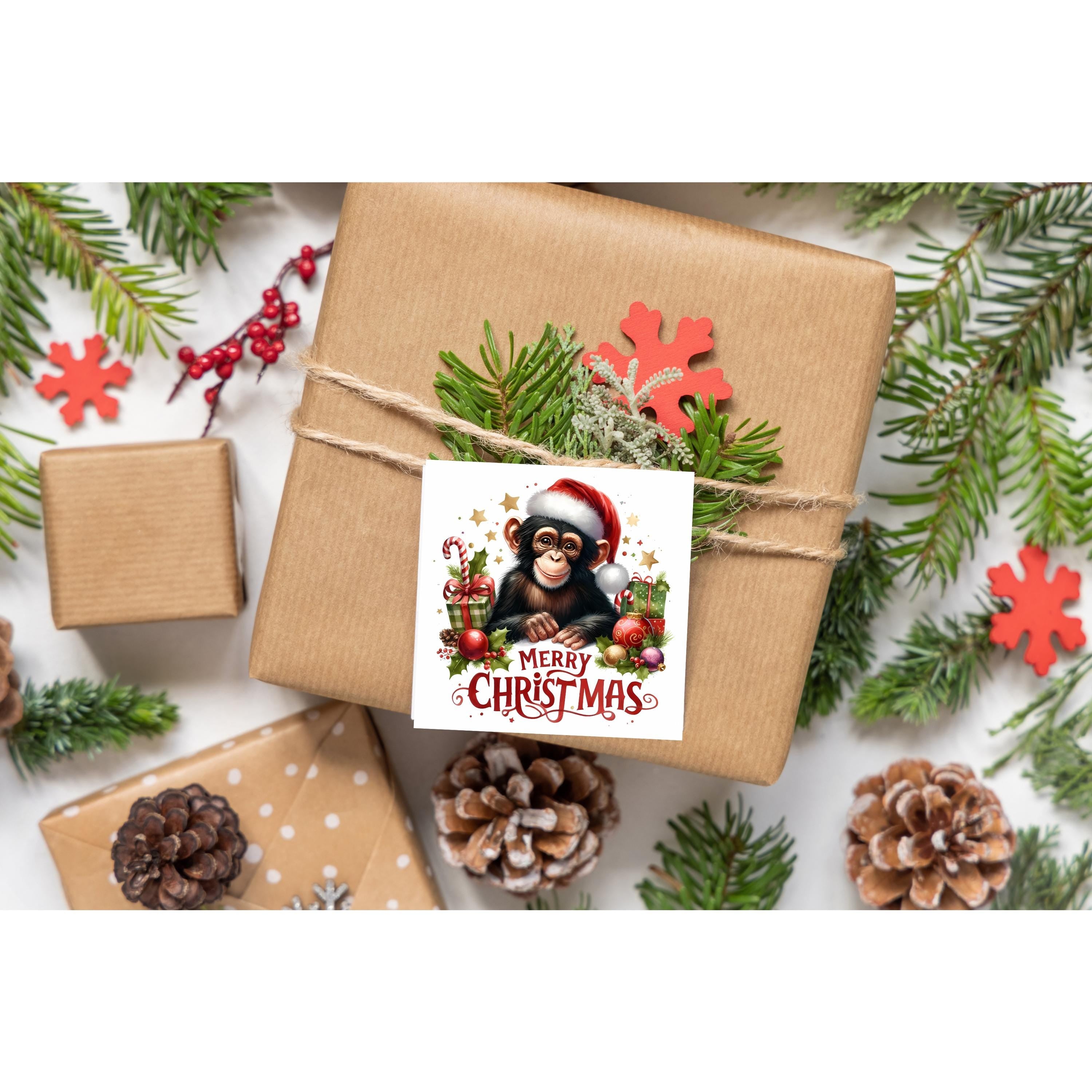 African Christmas Watercolour Clipart Bundle – Safari Animals | 14 PNG Instant Download