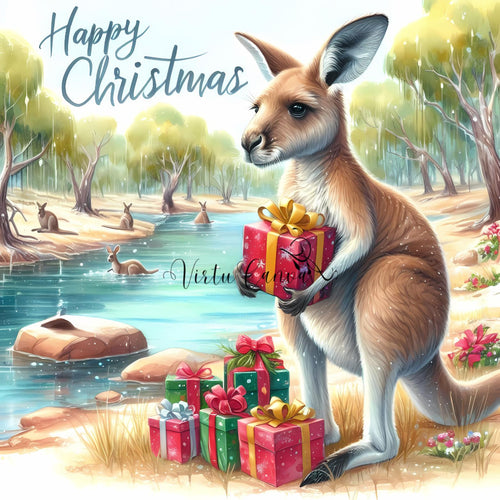 Australian Christmas Animal Clipart Bundle – 17 PNG Instant Download