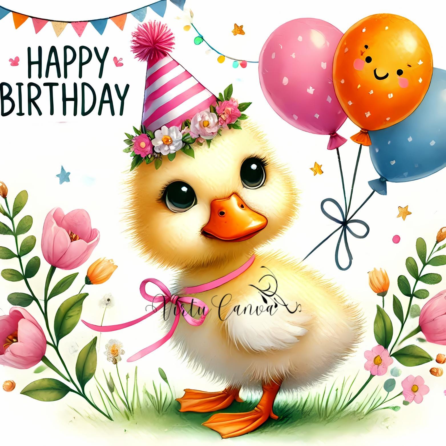 Baby Farm Animal Birthday Clipart Bundle – 17 PNG Instant Download