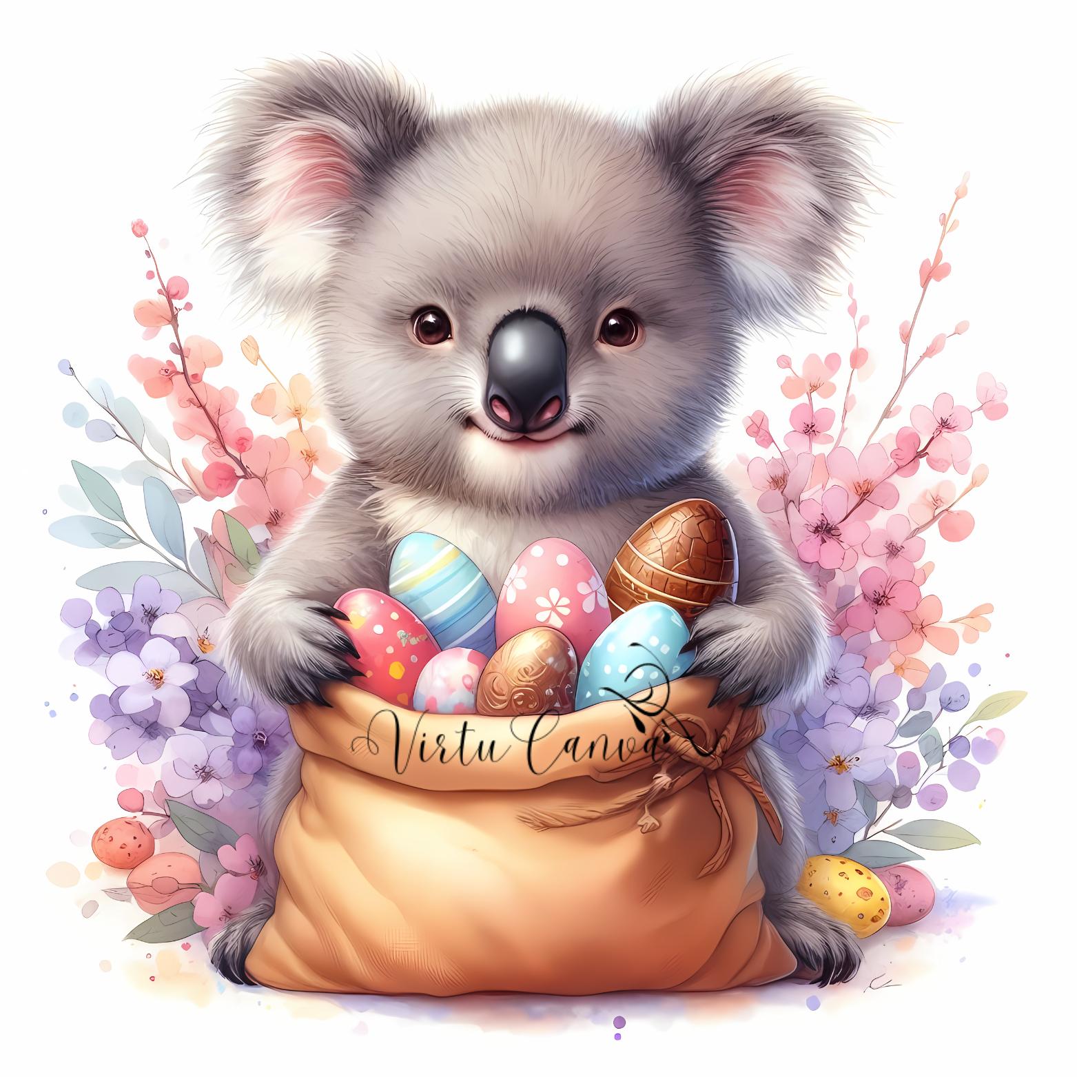Aussie Easter Animal Watercolour Clipart Bundle – 17 PNG Instant Download