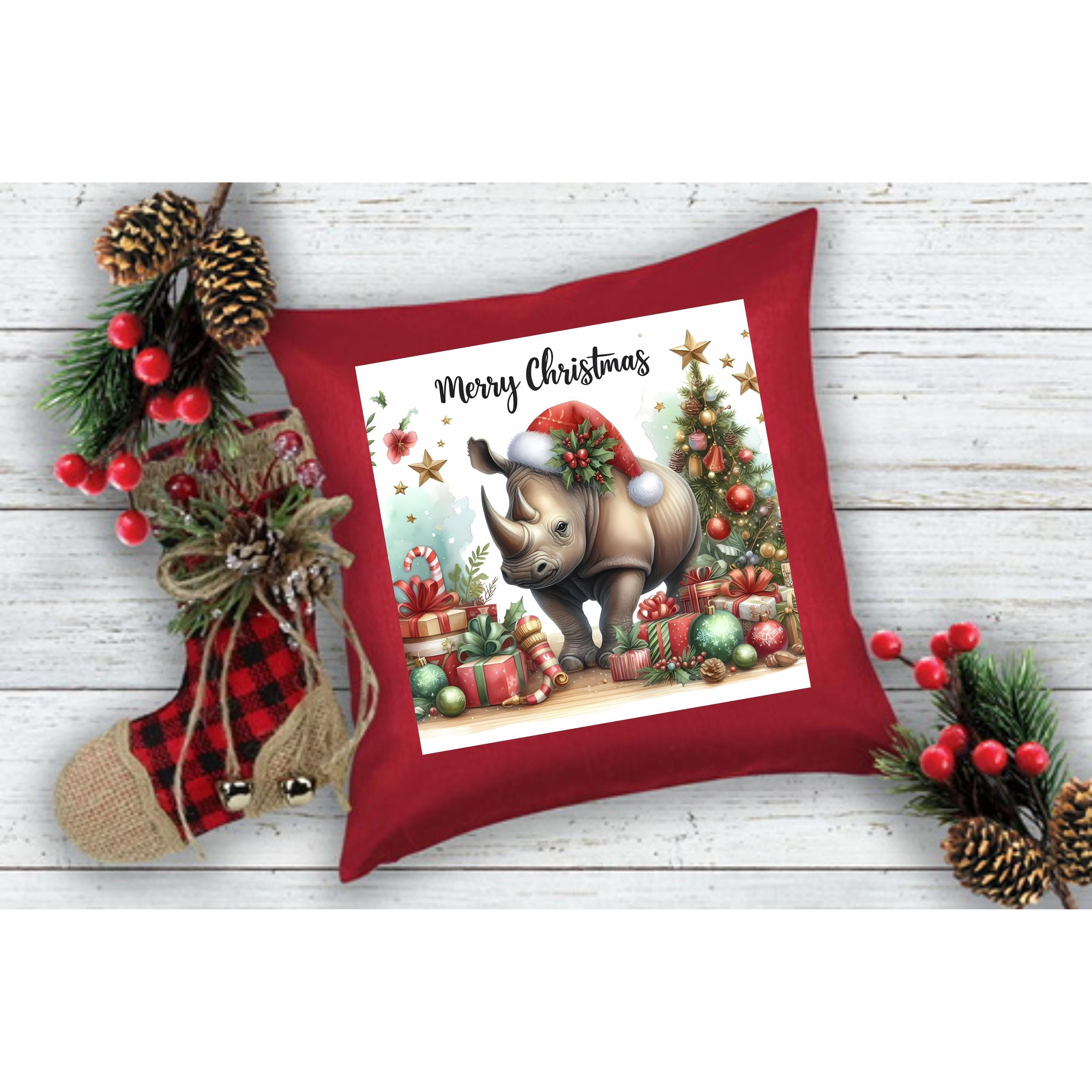 African Christmas Animal Clipart Bundle – Watercolour Safari Xmas | 14 PNG Instant Download