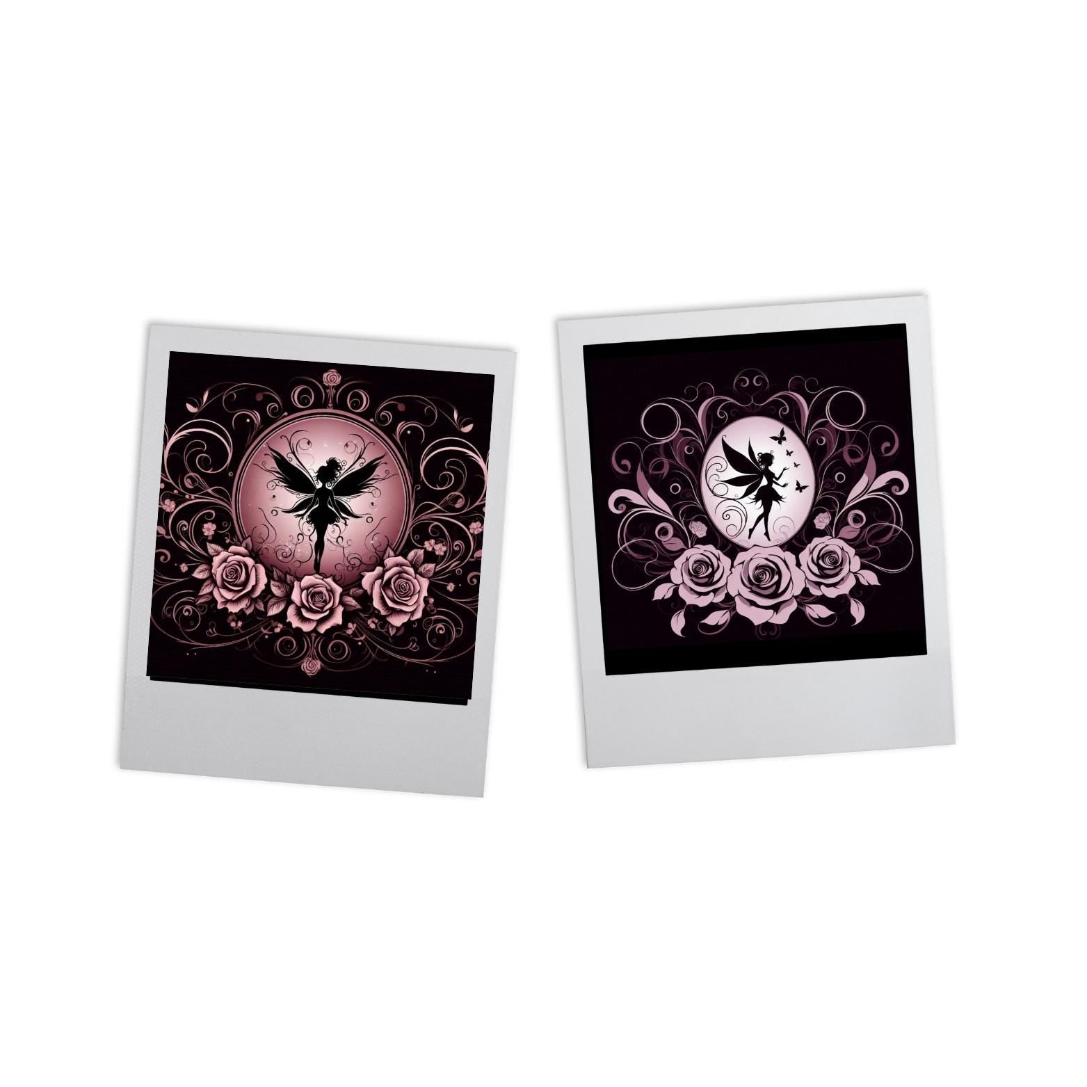 Fairy Silhouette PNG Clipart | Mauve & Black | 14 Digital Images