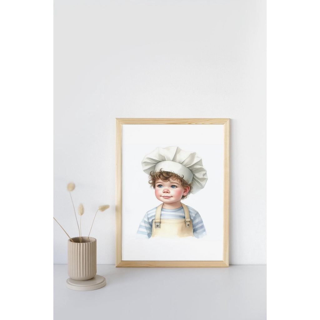 Kids Cooking Clipart Bundle – Children Chef PNG Images | 9 PNG Instant Download