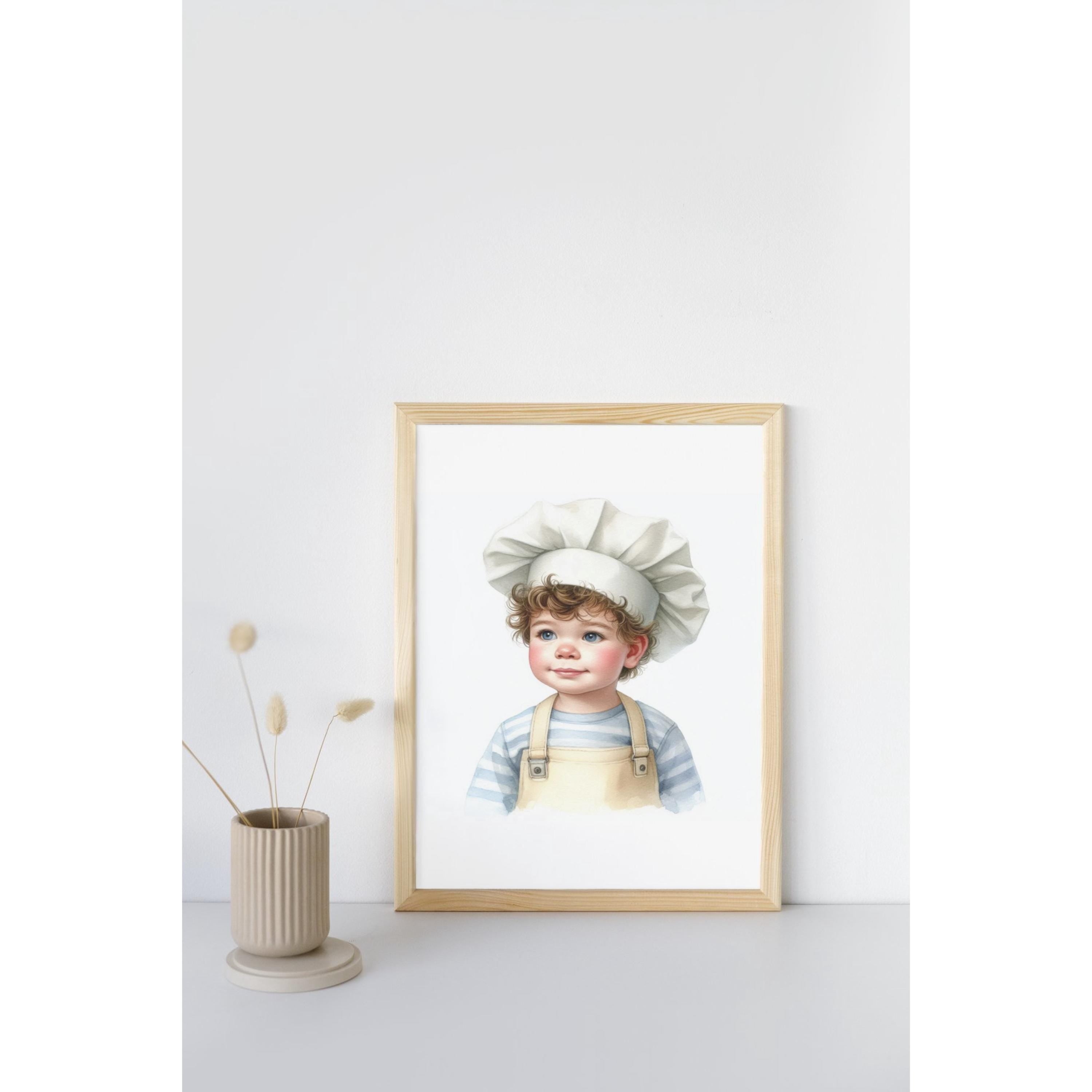 Kids Cooking Clipart Bundle – Children Chef PNG Images | 9 PNG Instant Download