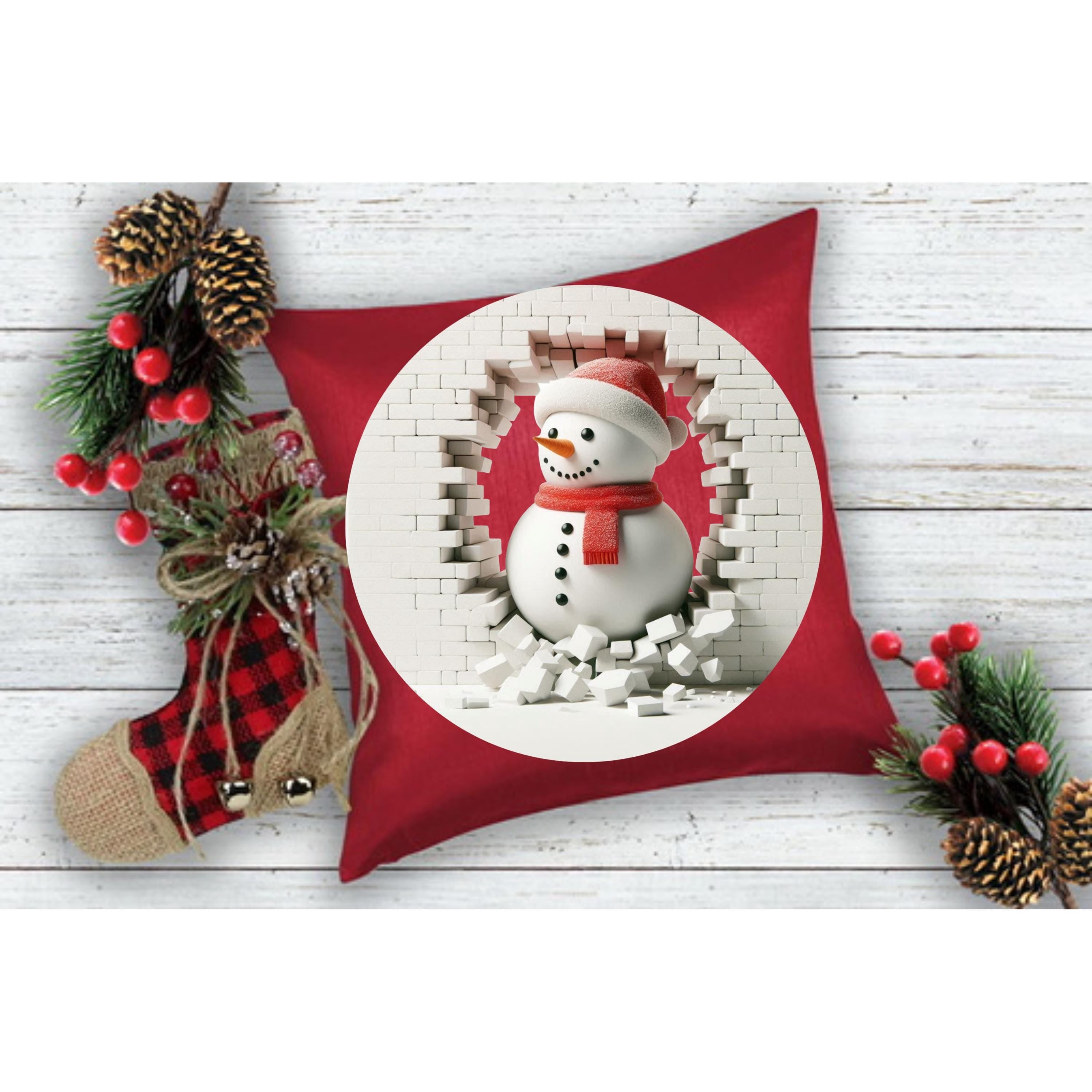 Christmas Reindeer Clipart Bundle – 3D Busted Brick & Ornament Sublimation | 18 PNG Instant Download