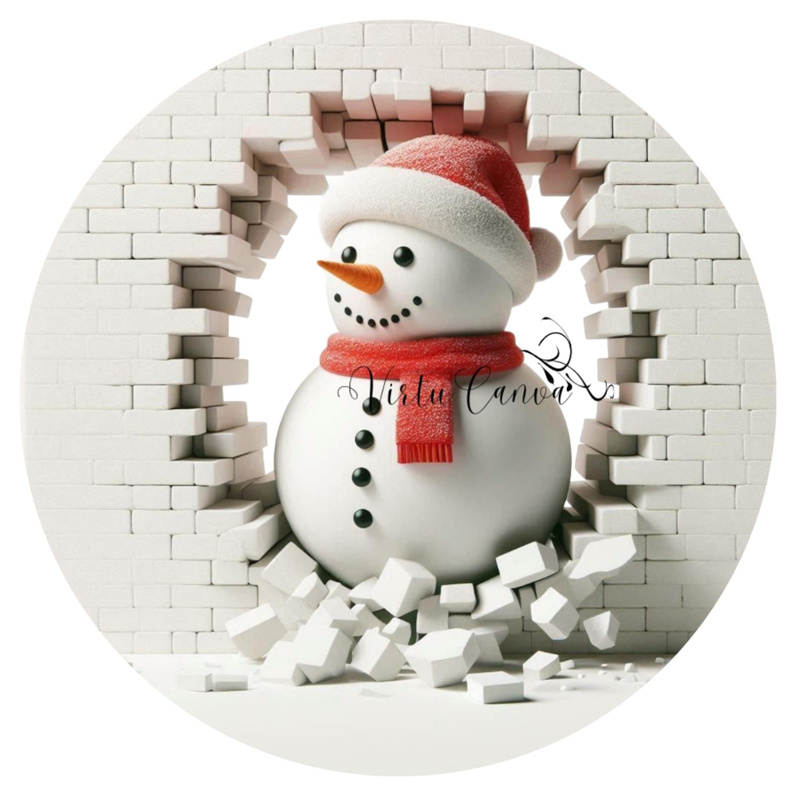 Christmas Reindeer Clipart Bundle – 3D Busted Brick & Ornament Sublimation | 18 PNG Instant Download