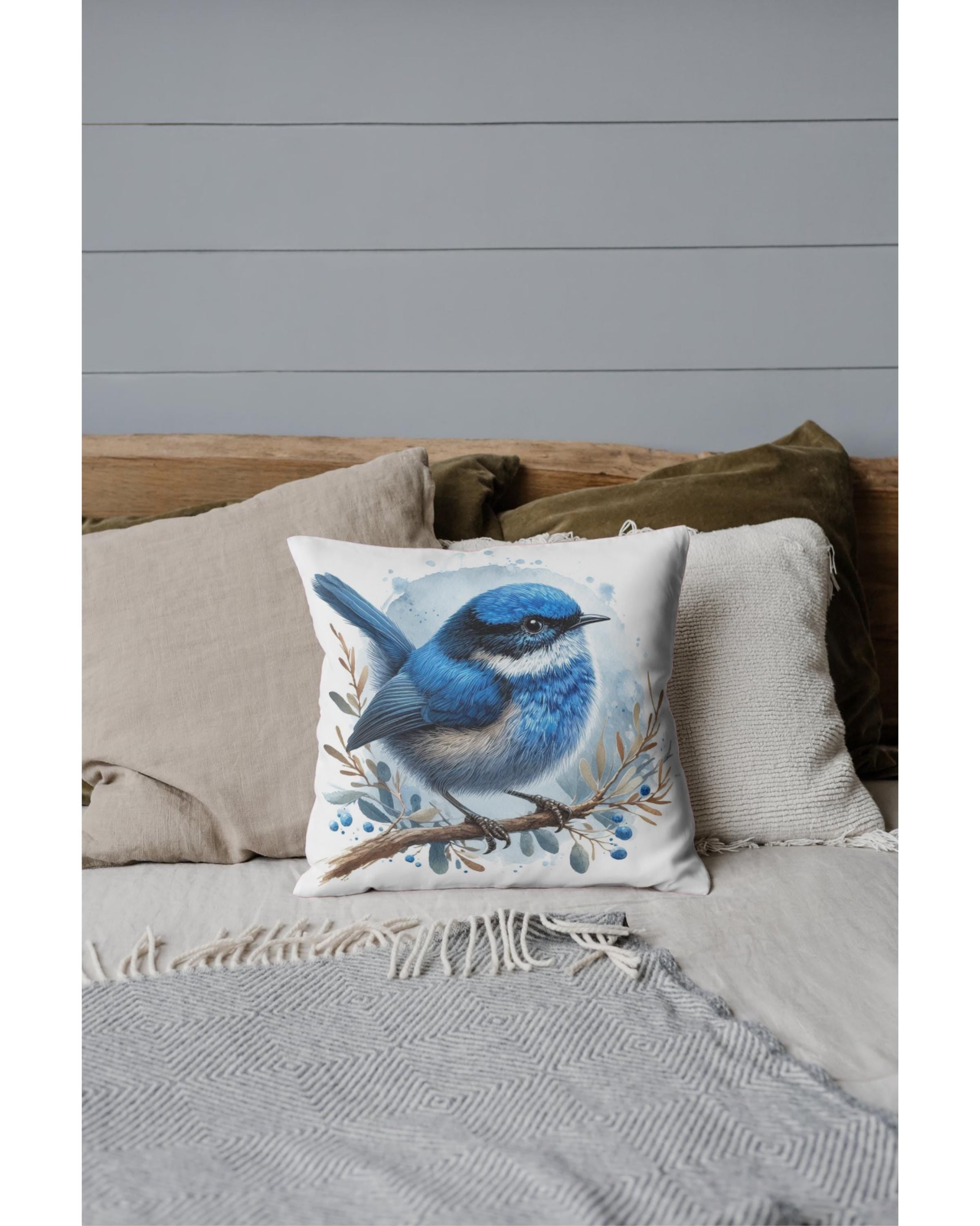 Blue Wren Watercolour Clipart Bundle – Superb Fairy Wren | 15 PNG Instant Download