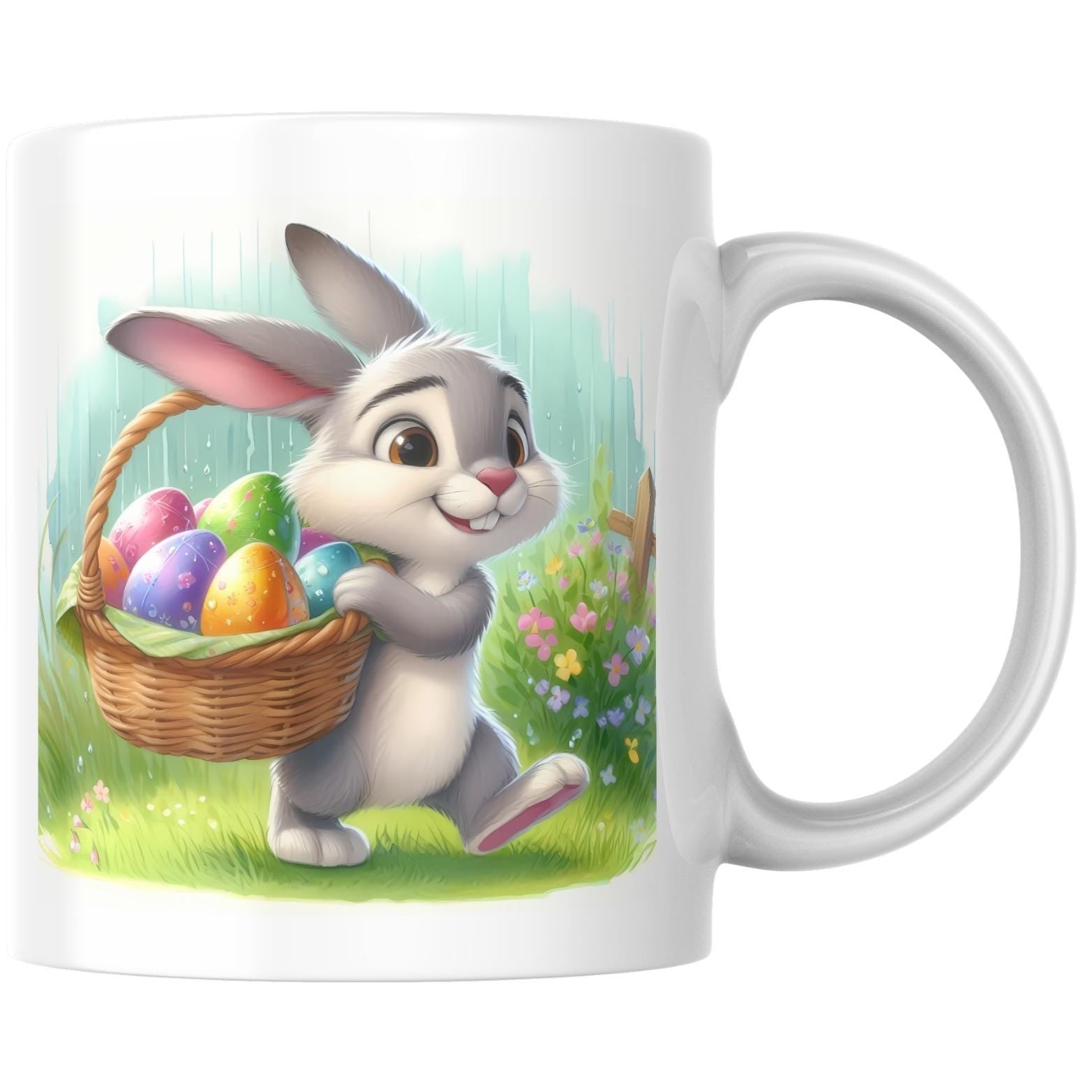 Easter Bunny Watercolor Clipart Bundle – Floral Eggs & Spring Graphics | 18 PNG Instant Download