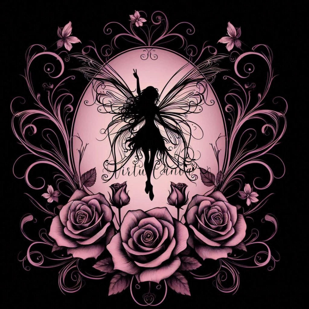 Fairy Silhouette PNG Clipart | Mauve & Black | 14 Digital Images