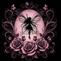 Fairy Silhouette PNG Clipart | Mauve & Black | 14 Digital Images