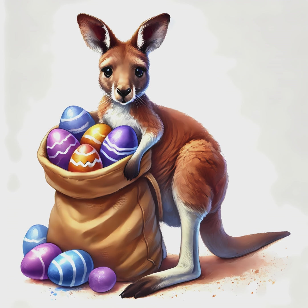 Aussie Easter Animal Watercolour Clipart Bundle – 17 PNG Instant Download