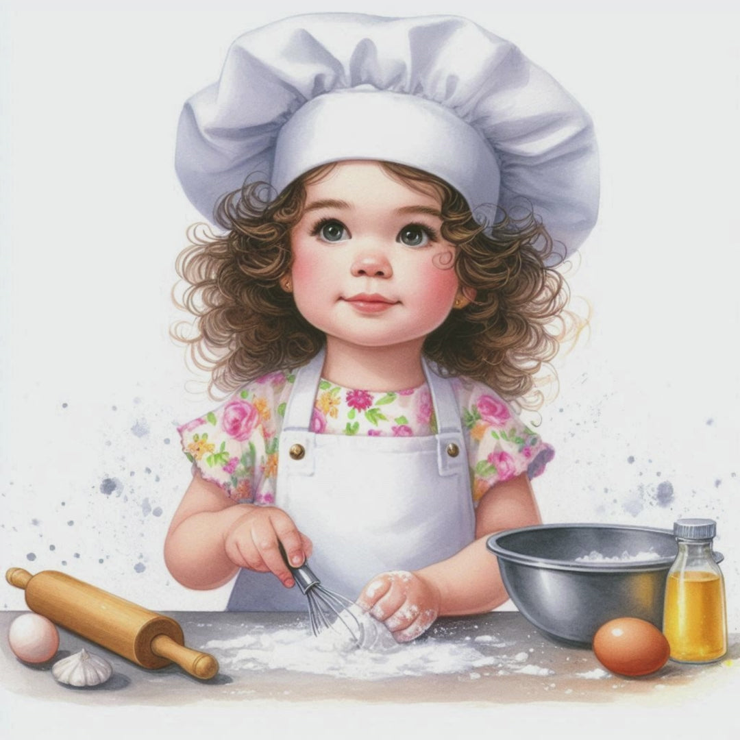 Kids Cooking Clipart Bundle – Children Chef PNG Images | 9 PNG Instant Download