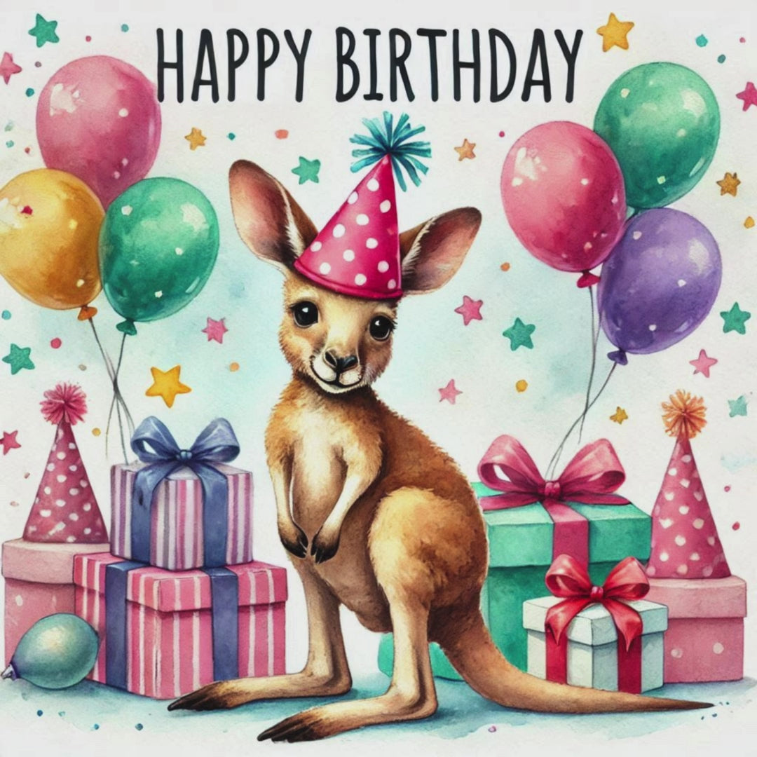 Australian Animal Birthday Clipart – Watercolour PNG Bundle | 15 PNG Instant Download