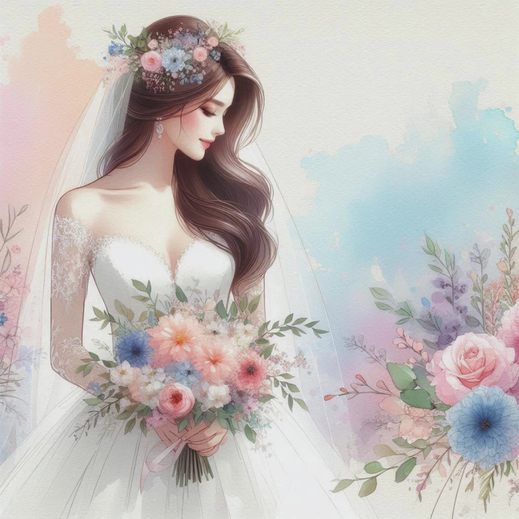 Watercolour Wedding PNG Clipart Bundle | 40 Bride & Groom Digital Images | Instant Download